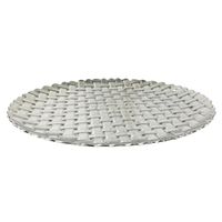 Plato Base Plateado 33 Cm