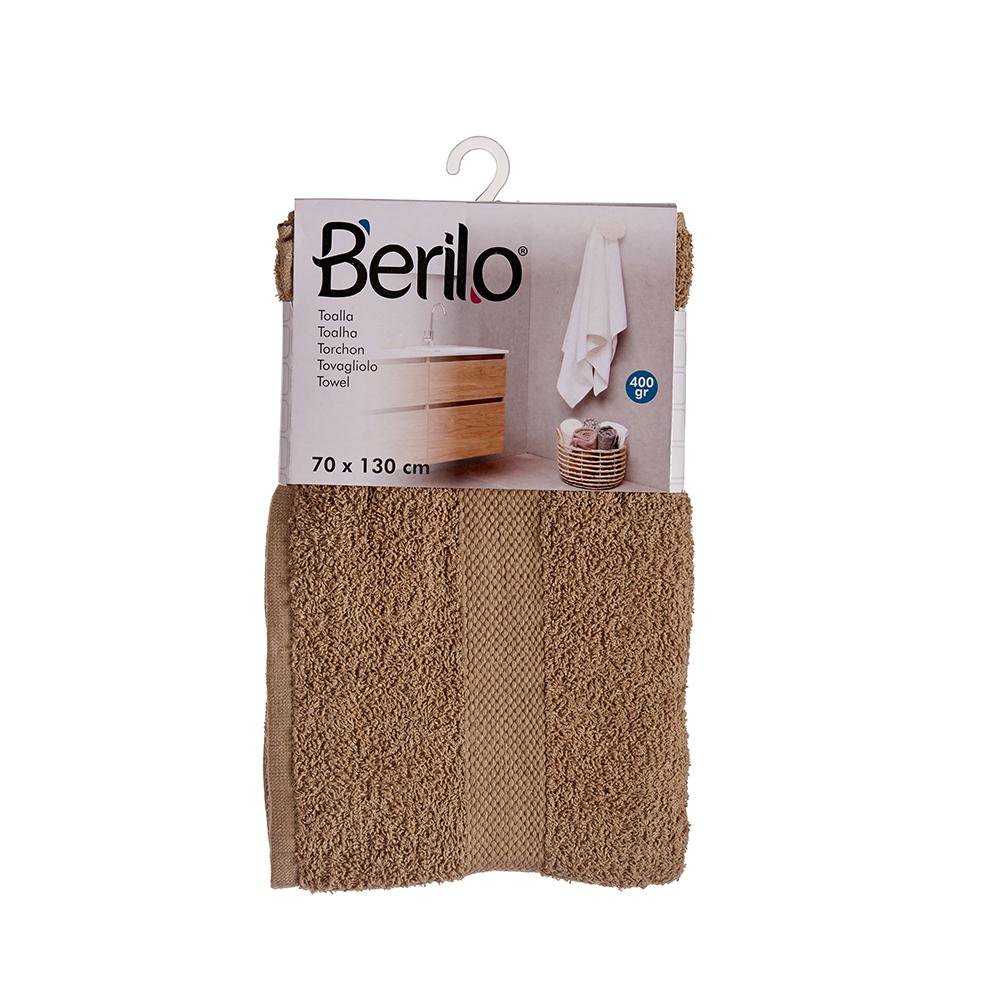Toalla de Baño 80 % Algodón 70 x 130 cm Color Café