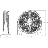 Ventilador de Piso Negro
