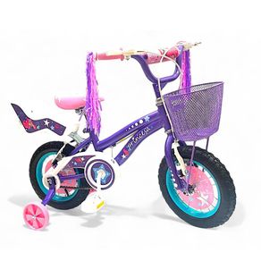 Bicicleta Bmx Rin 12 Princesa con Canasta y Freno V Brake