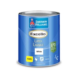 Excello Látex Lavable Mate Base Extra White 1 Galón