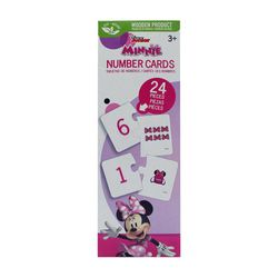 Tarjetas de Números de Madera Minnie 24 Pzas