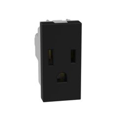 Dado de Tomacorriente 1 Modulo Matix Go Negro