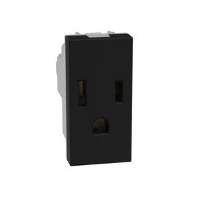 Dado de Tomacorriente 1 Modulo Matix Go Negro