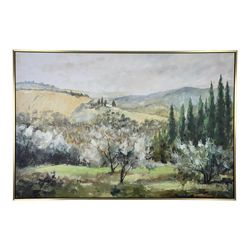 Cuadro con Marco Paisaje Montañoso 82.6 X 122.6 Cm