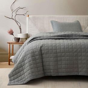 Set de Cubrecama Melange Gris - Varios Tamaños
