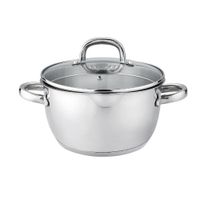 Olla de Acero Inoxidable con Tapa 20 Cm