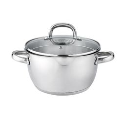 Olla de Acero Inoxidable con Tapa 20 Cm