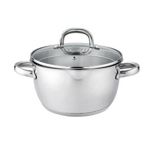 Olla de Acero Inoxidable con Tapa 20 Cm