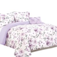 Set de Edredón de Poliéster Crinkle Lavanda - Varios Tamaños