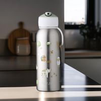 Botella Insulada con Pajilla Granja 12Oz