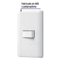 Interruptor Sencillo Basic Blanco - Volteck