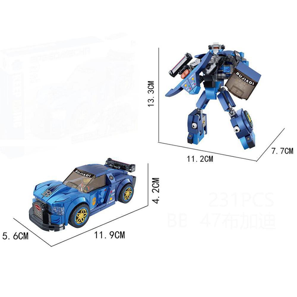 Juego de Bloques Robot Transformable de 231 Piezas