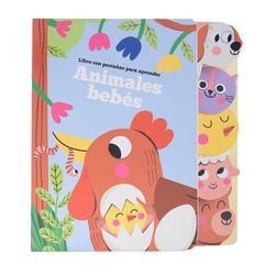 Libro c/pestañas para aprender de animales bebés