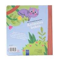 Libro c/pestañas para aprender de animales bebés