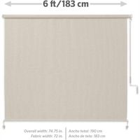 Lona Enrollable para Exterior 95% Uv