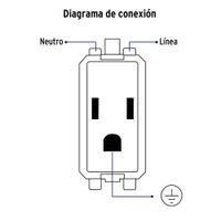 Tomacorriente Triple Basic Blanco - Volteck