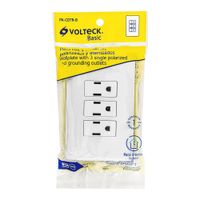 Tomacorriente Triple Basic Blanco - Volteck