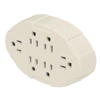 Adaptador Aterrizado 6 Entradas 125V 60H 15A - Volteck