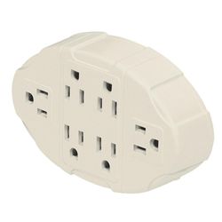 Adaptador Aterrizado 6 Entradas 125V 60H 15A - Volteck