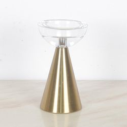 Candelero-de-Cristal-con-Bronce-17-cm