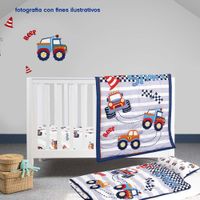 Set De Edredón Para Cuna Tractores 2 Pzas