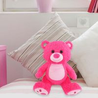 Peluche Oso Rosa de 15 Plg, Suave y Abrazable