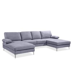 Sofá Esquinero Azul 4 Plazas