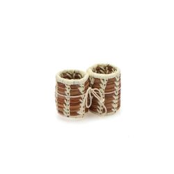 Set de 2 anillos Tubulares de Pino para Servilletas