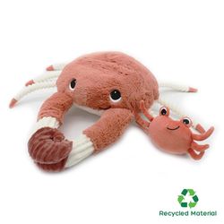 Peluche Mamá y Bebé Cangrejo Terracota - Les Ptipotos
