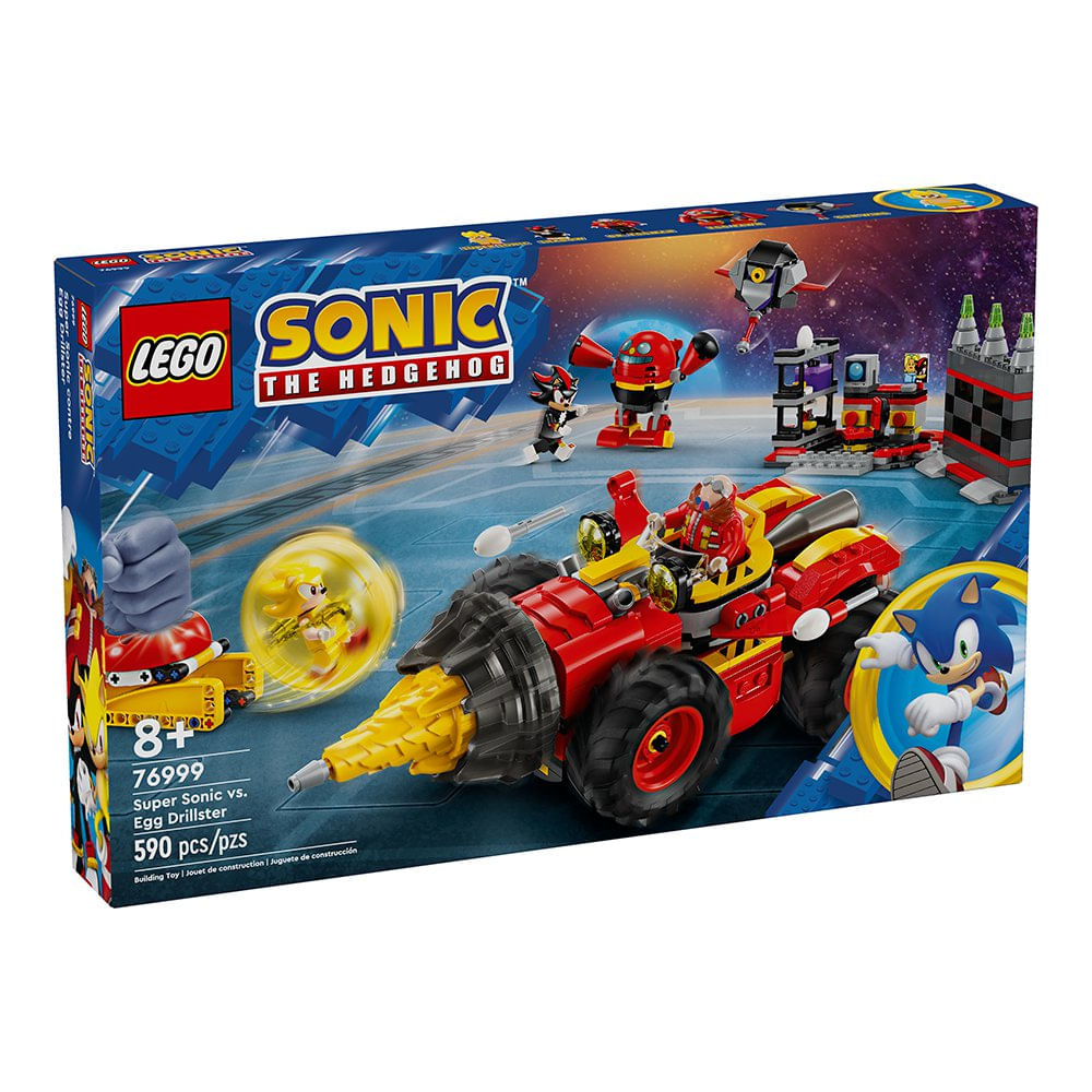 LEGO Sonic the Hedgehog Super Sonic vs. Egg Drillster #76999 de 590 Piezas