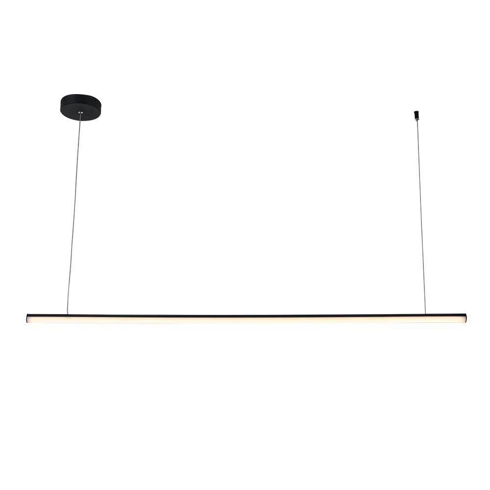 Lámpara Colgante LED Lineal Negra Luz Cálida 17W