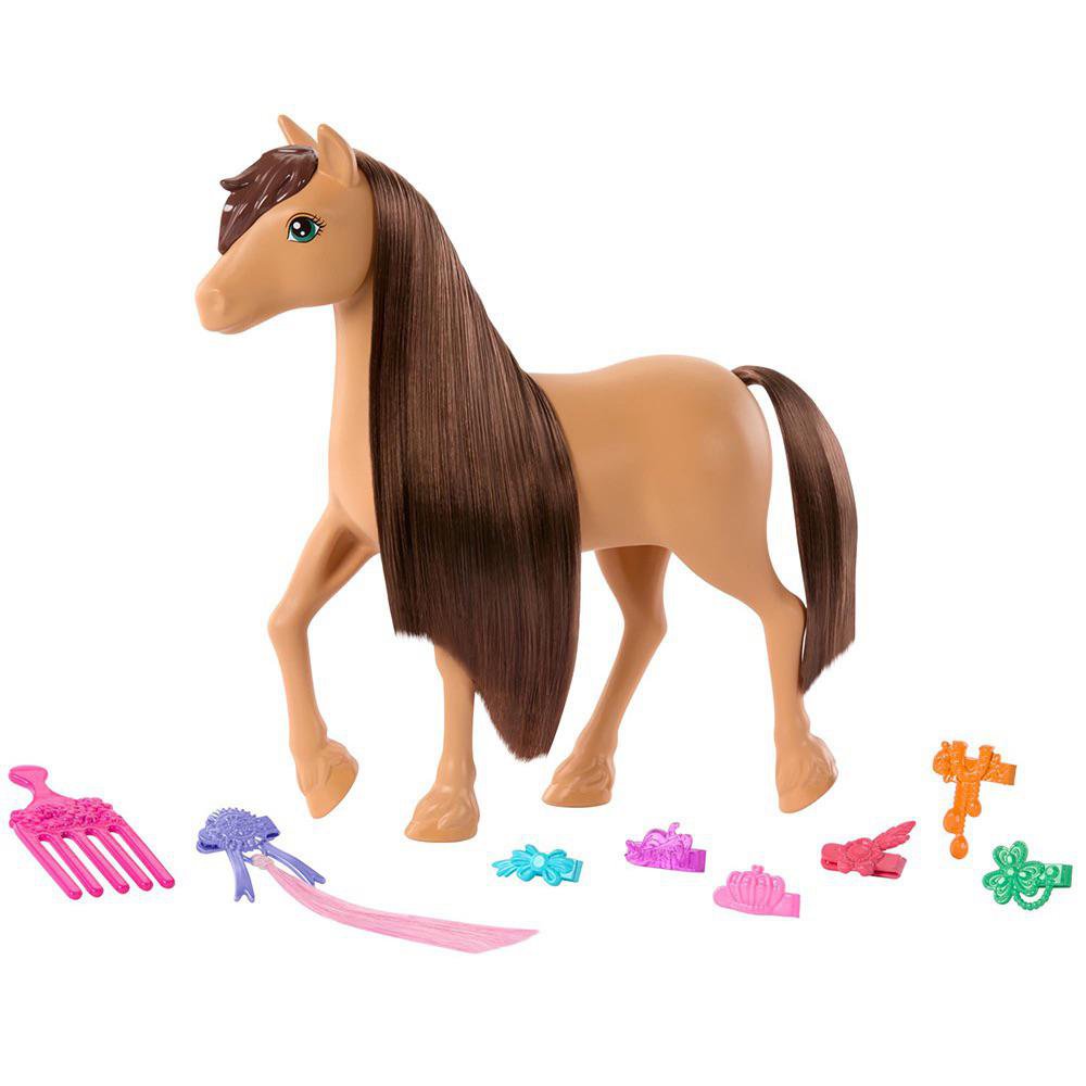 Set de Juego Barbie Mysteries The Great Horse Chase Pony con Accesorios 3+ Años Set de Peinado de Ponis Barbie con Accesorios