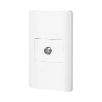 Tomacorriente Coaxial Lisboa Blanco - Volteck