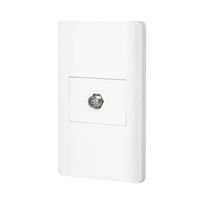 Tomacorriente Coaxial Lisboa Blanco - Volteck