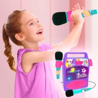 Micrófono Infantil Altavoz Bluetooth Barbie con Dos Micros