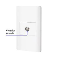 Tomacorriente Coaxial Lisboa Blanco - Volteck