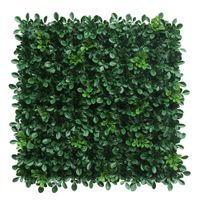 Panel de Follaje Sintético Estilo Boj Verde 50 X 50 Cm