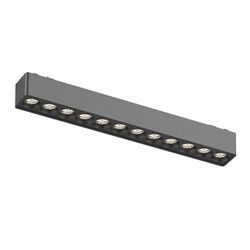 Lámpara Magnética Lineal Fija Tracklight Negra