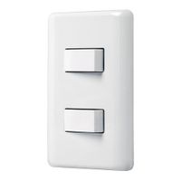 Placa Armada con 2 Interruptores Sencillos Basic Blanco - Volteck