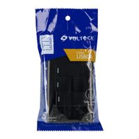 Placa Armada 2 Interruptores Sencillos + Interruptor 3 Vías Lisboa Negro - Volteck