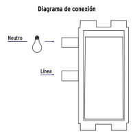 Placa Armada con 2 Interruptores Sencillos Basic Blanco - Volteck