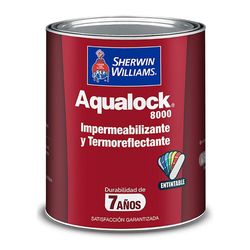 Impermeabilizante Aqualock 8000 Mate Base Extra White 1 Gal - Sherwin Williams