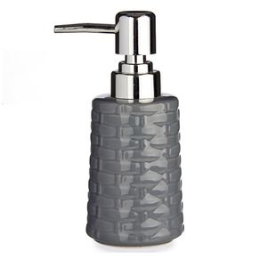 Dispensador de Jabón de Cerámica Gris Oscuro
