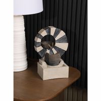 Fuente Decorativa con Luz Diseño de Círculo y Vasijas