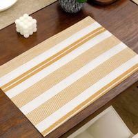 Set de 3 Toallas de Cocina con Diseño de Rayas Amarilla