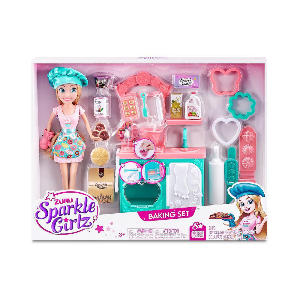 Muñeca Sparkle Girlz Baking con Cocina y Accesorios