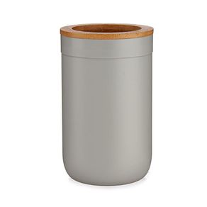 Porta Cepillos en Bambú  Beige con Detalle