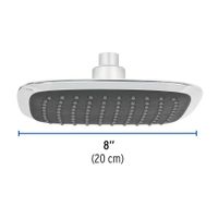 Ducha de Plato Cuadrada 8 Plg - Foset