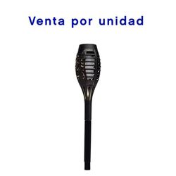 Estaca Solar Led Negra con Switch 13.5 Plg